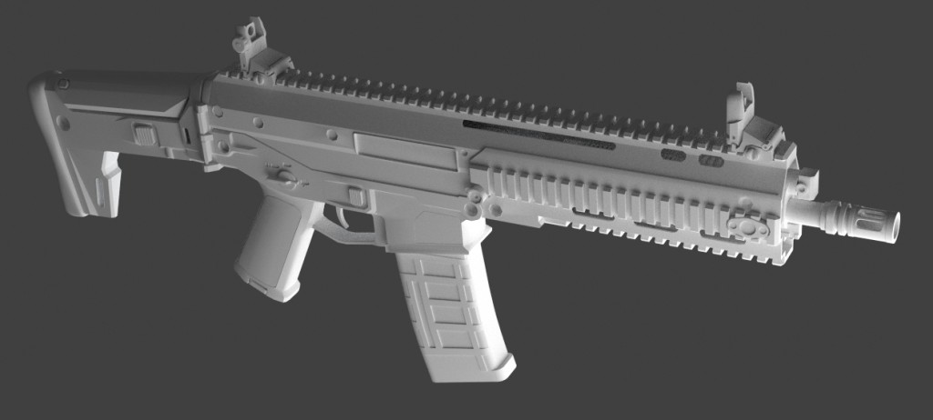 Adaptive Combat Rifle (Untextured) preview image 1